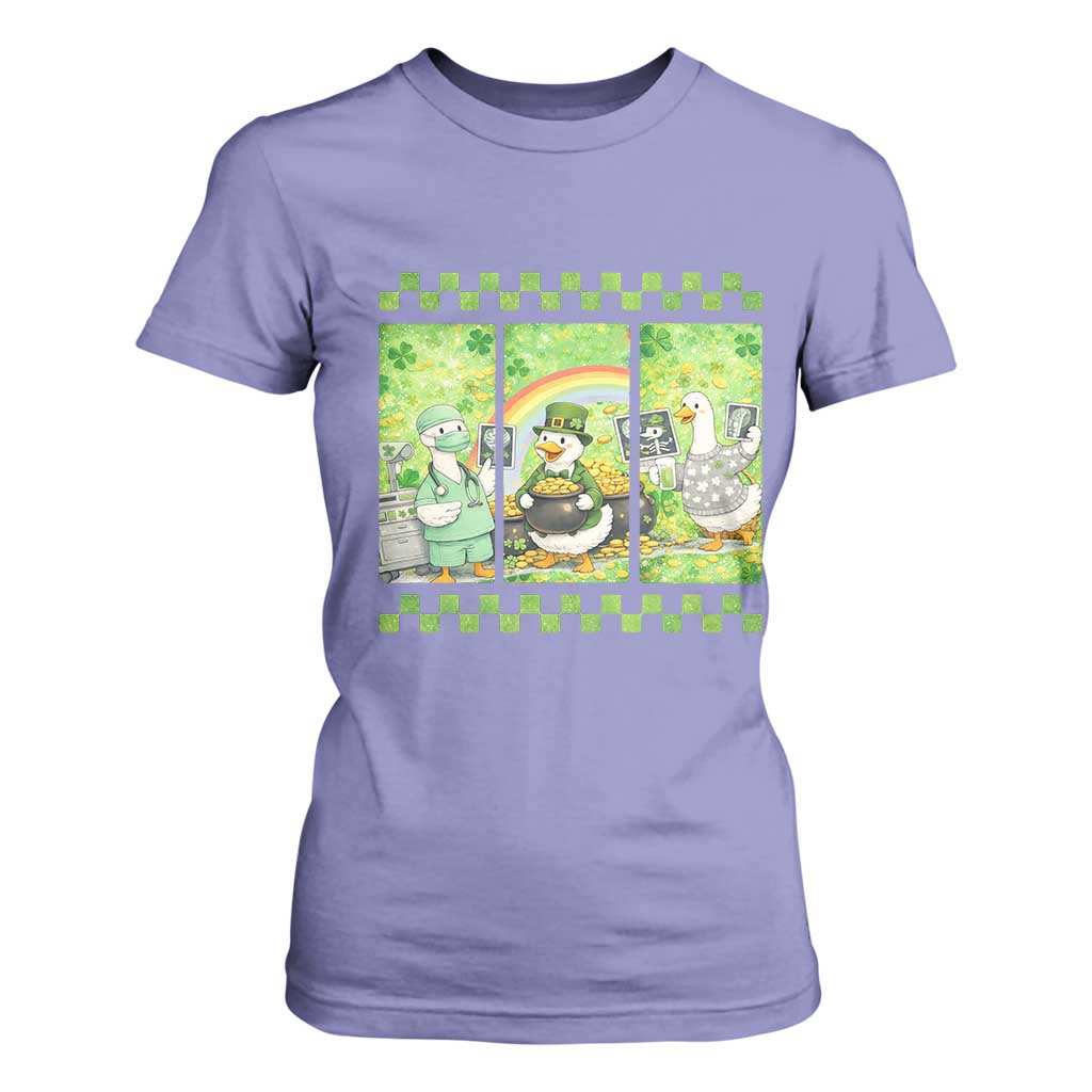 Funny Goose Radiologic Technologist T Shirt For Women St Patricks Day Gift TS12 Violet Print Your Wear