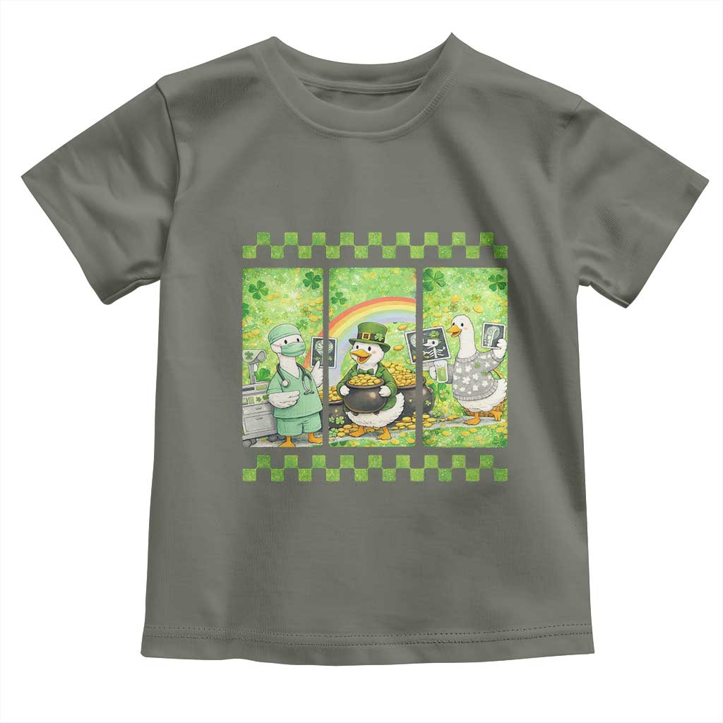 Funny Goose Radiologic Technologist Toddler T Shirt St Patricks Day Gift TS12 Military Green Print Your Wear