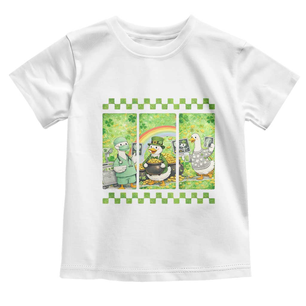 Funny Goose Radiologic Technologist Toddler T Shirt St Patricks Day Gift TS12 White Print Your Wear
