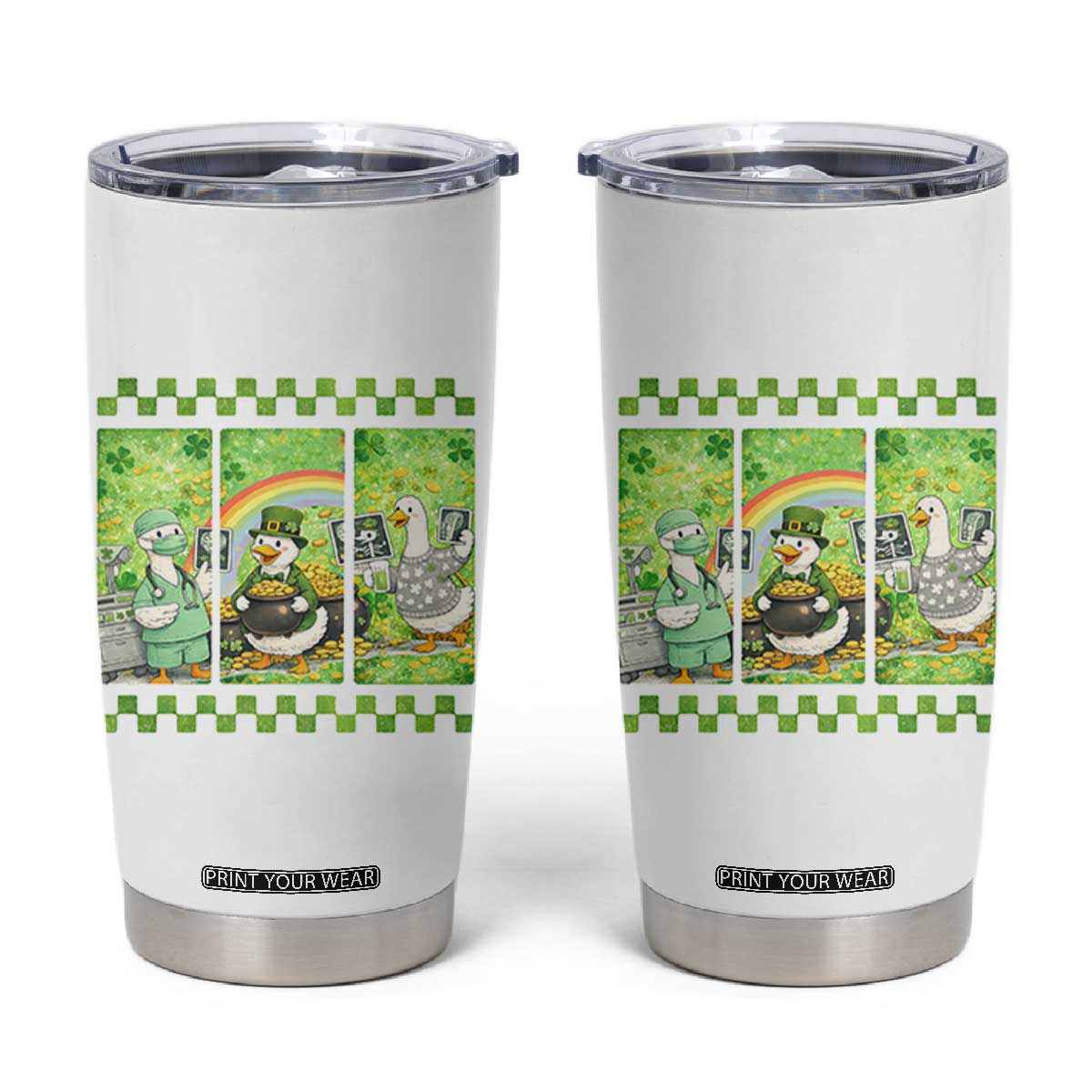 Funny Goose Radiologic Technologist Tumbler Cup St Patricks Day Gift TS12 White Print Your Wear