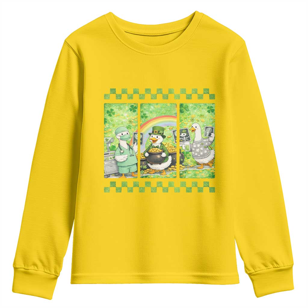Funny Goose Radiologic Technologist Youth Sweatshirt St Patricks Day Gift TS12 Daisy Print Your Wear