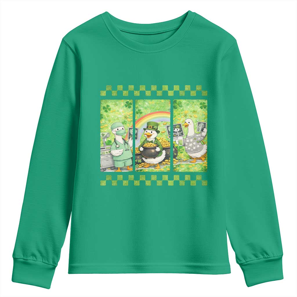 Funny Goose Radiologic Technologist Youth Sweatshirt St Patricks Day Gift TS12 Irish Green Print Your Wear