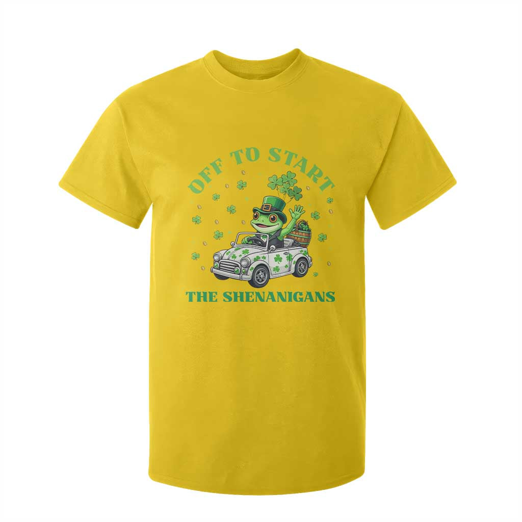 Off To Start The Shenanigans T Shirt For Kid St Patricks Day Frog TS12 Daisy Print Your Wear
