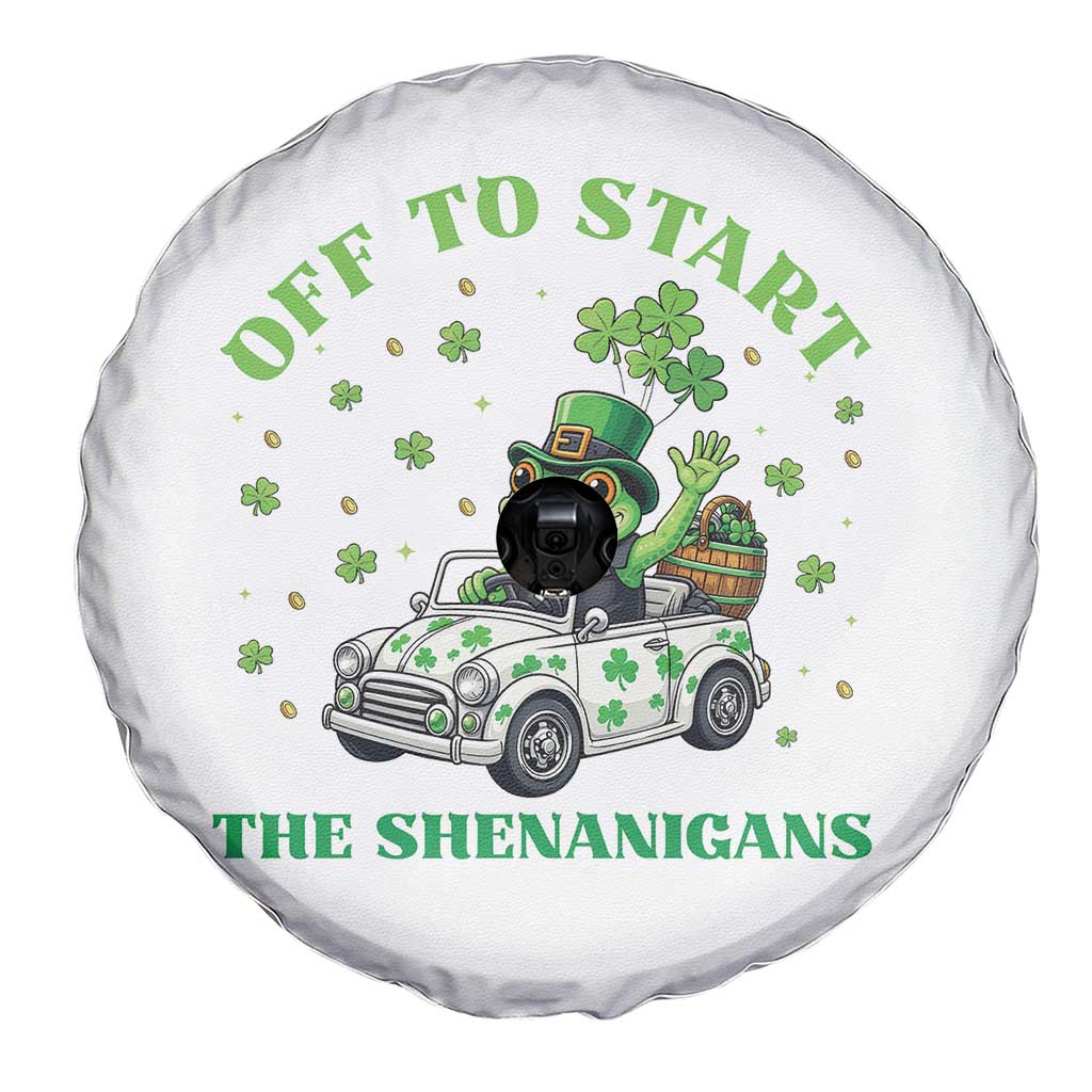 Off To Start The Shenanigans Spare Tire Cover St Patricks Day Frog TS12 Print Your Wear