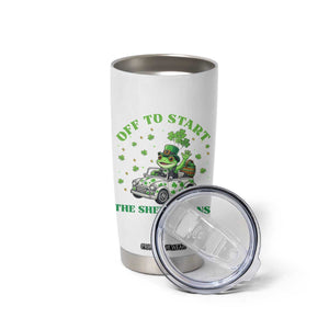 Off To Start The Shenanigans Tumbler Cup St Patricks Day Frog TS12 Print Your Wear