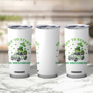 Off To Start The Shenanigans Tumbler Cup St Patricks Day Frog TS12 Print Your Wear