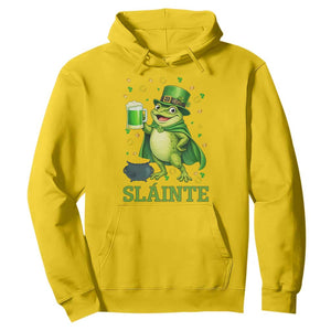 Funny Slainte Irish Frog Beer St Patricks Day Hoodie TS12 Daisy Print Your Wear