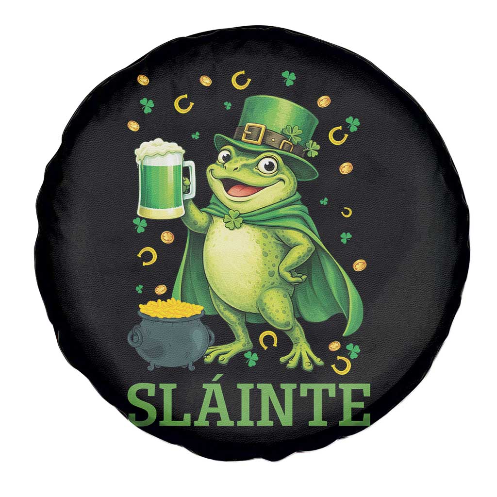 Funny Slainte Irish Frog Beer St Patricks Day Spare Tire Cover TS12 Print Your Wear