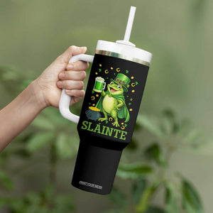 Funny Slainte Irish Frog Beer St Patricks Day Tumbler With Handle TS12 Print Your Wear