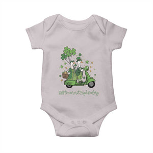 Funny Silly Irish Goose Baby Onesie Off To Commit Irish Foolery TS12 Ice Gray Print Your Wear
