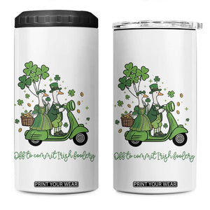 Funny Silly Irish Goose 4 in 1 Can Cooler Tumbler Off To Commit Irish Foolery TS12 One Size: 16 oz White Print Your Wear