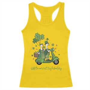 Funny Silly Irish Goose Racerback Tank Top Off To Commit Irish Foolery TS12 Daisy Print Your Wear