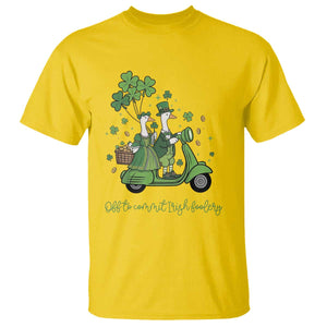 Funny Silly Irish Goose T Shirt Off To Commit Irish Foolery