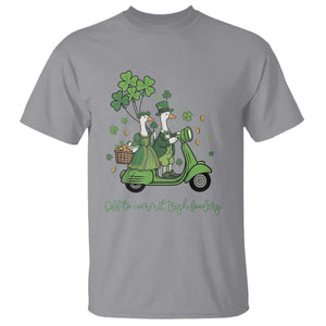 Funny Silly Irish Goose T Shirt Off To Commit Irish Foolery TS12 Sport Gray Print Your Wear