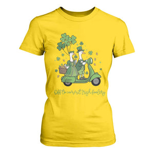 Funny Silly Irish Goose T Shirt For Women Off To Commit Irish Foolery TS12 Daisy Print Your Wear
