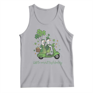 Funny Silly Irish Goose Tank Top Off To Commit Irish Foolery TS12 Athletic Heather Print Your Wear