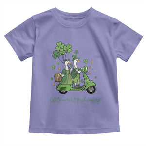 Funny Silly Irish Goose Toddler T Shirt Off To Commit Irish Foolery TS12 Violet Print Your Wear