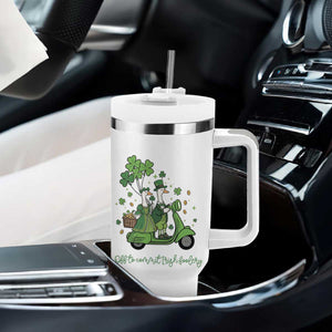Funny Silly Irish Goose Tumbler With Handle Off To Commit Irish Foolery TS12 Print Your Wear