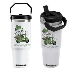 Funny Silly Irish Goose Flip Straw Tumbler Off To Commit Irish Foolery TS12 One Size: 30 oz White Print Your Wear