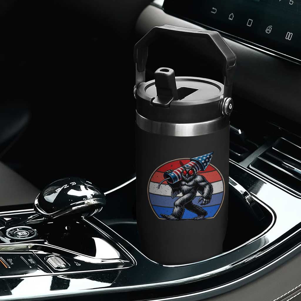 Funny Patriotic Mothman Flip Straw Tumbler West Virginia Cryptid Lover Gift TS12 Print Your Wear