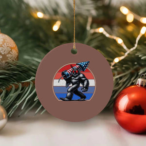 Funny Patriotic Mothman Ceramic Ornament West Virginia Cryptid Lover Gift TS12 1pc Mocha Print Your Wear