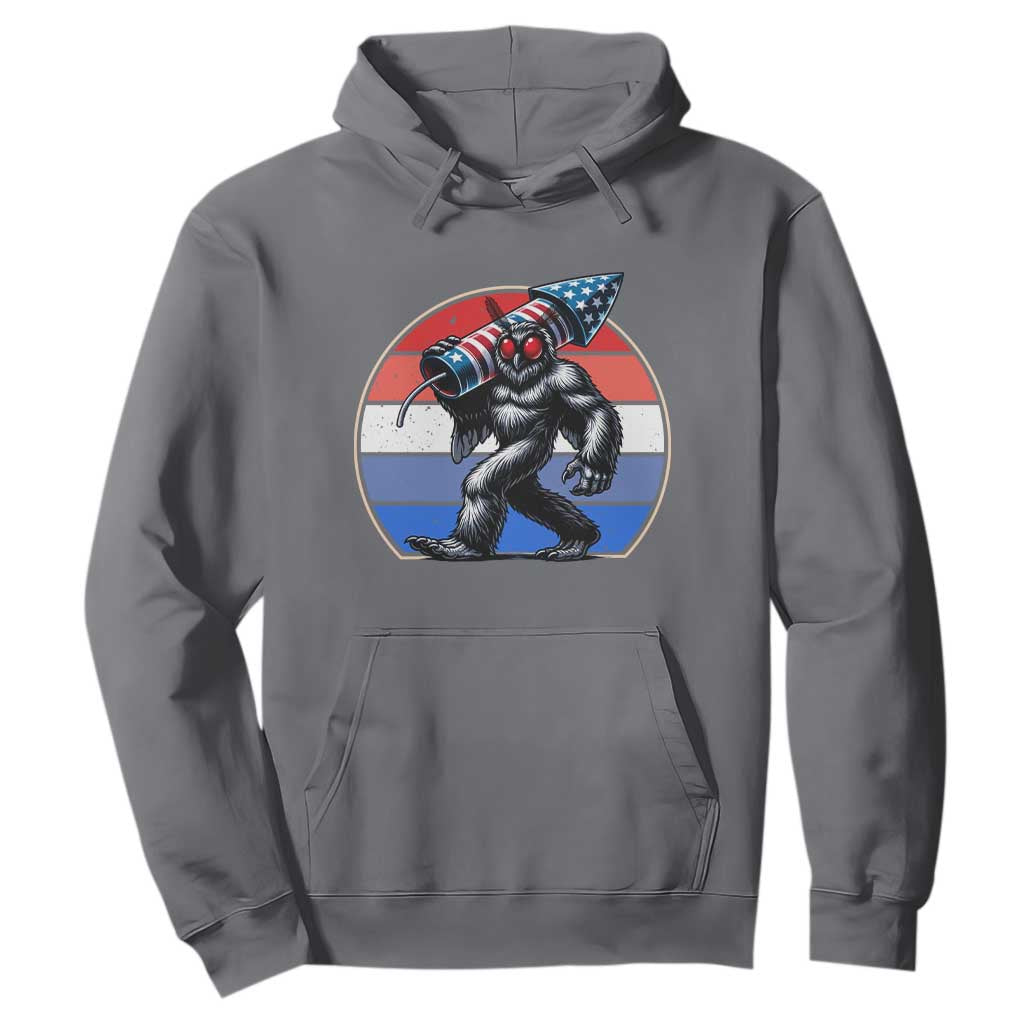 Funny Patriotic Mothman Hoodie West Virginia Cryptid Lover Gift TS12 Charcoal Print Your Wear