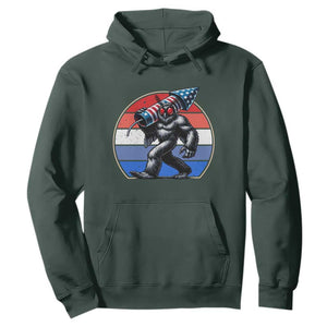 Funny Patriotic Mothman Hoodie West Virginia Cryptid Lover Gift TS12 Dark Forest Green Print Your Wear