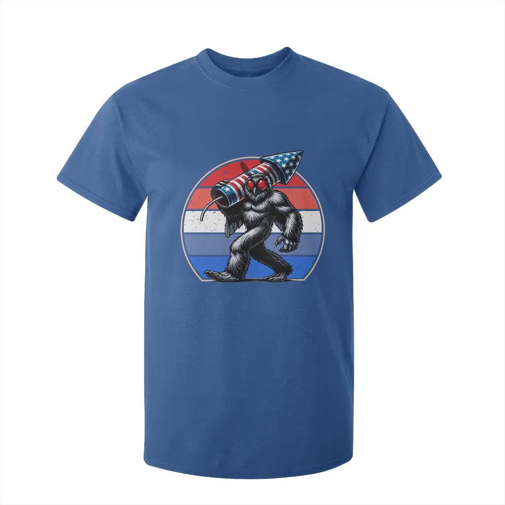 Funny Patriotic Mothman T Shirt For Kid West Virginia Cryptid Lover Gift TS12 Royal Blue Print Your Wear