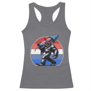 Funny Patriotic Mothman Racerback Tank Top West Virginia Cryptid Lover Gift TS12 Charcoal Print Your Wear