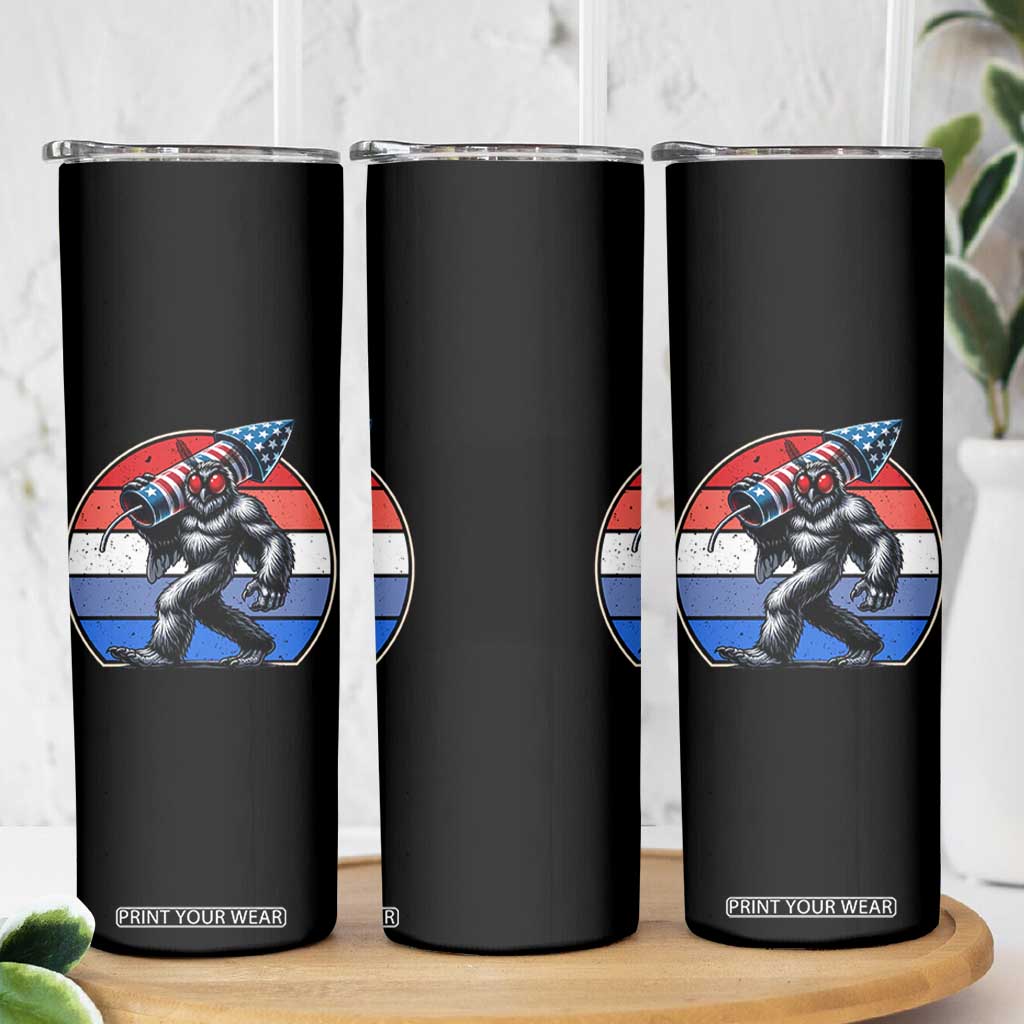 Funny Patriotic Mothman Skinny Tumbler West Virginia Cryptid Lover Gift TS12 Print Your Wear