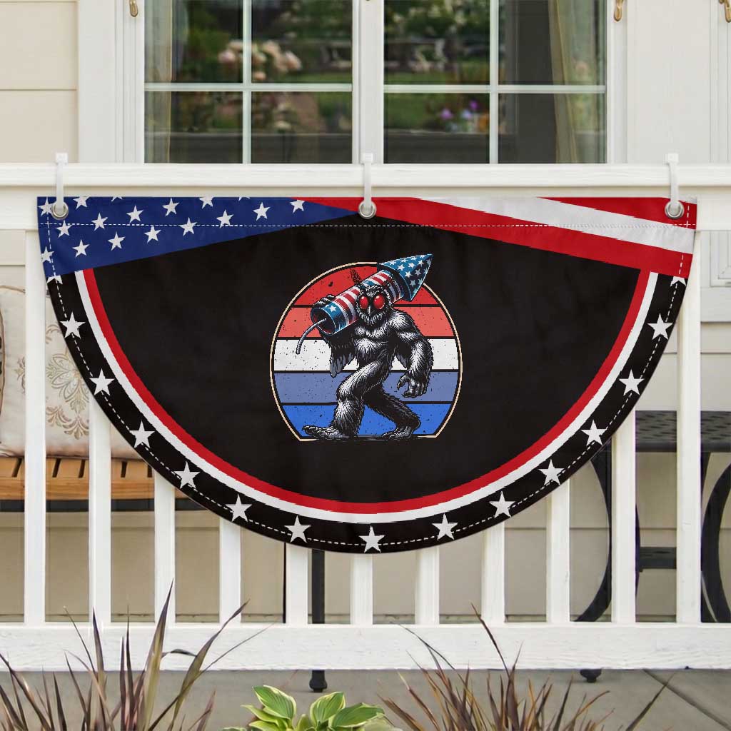 Funny Mothman Lover Patriotic Fan Flag West Virginia Cryptid Lover Gift