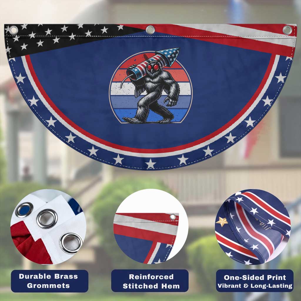 Funny Mothman Lover Patriotic Fan Flag West Virginia Cryptid Lover Gift