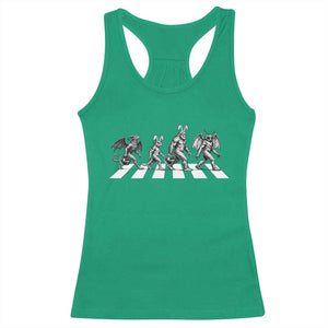 Funny Easter Cryptid Walk Racerback Tank Top Bigfoot Mothman Jersey Devil Chupacabra TS12 Irish Green Print Your Wear