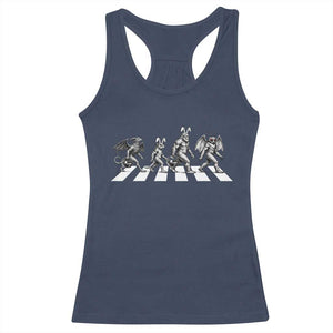 Funny Easter Cryptid Walk Racerback Tank Top Bigfoot Mothman Jersey Devil Chupacabra TS12 Navy Print Your Wear