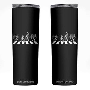 Funny Easter Cryptid Walk Skinny Tumbler Bigfoot Mothman Jersey Devil Chupacabra TS12 Black Print Your Wear