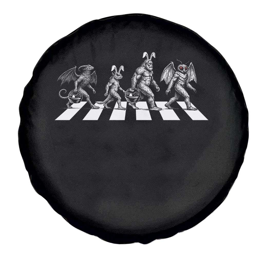 Funny Easter Cryptid Walk Spare Tire Cover Bigfoot Mothman Jersey Devil Chupacabra TS12 Print Your Wear