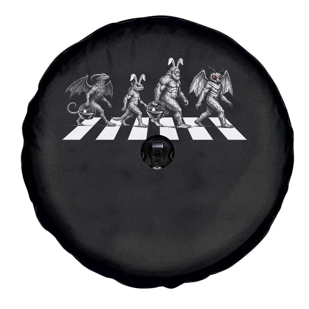 Funny Easter Cryptid Walk Spare Tire Cover Bigfoot Mothman Jersey Devil Chupacabra TS12 Print Your Wear