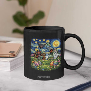 Funny Cryptid Starry Night Easter Coffee Mug Monster Lover Gift TS12 Print Your Wear