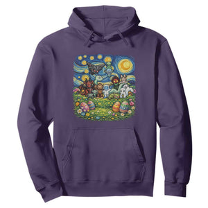 Funny Cryptid Starry Night Easter Hoodie Monster Lover Gift TS12 Purple Print Your Wear