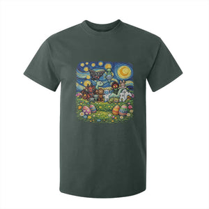 Funny Cryptid Starry Night Easter T Shirt For Kid Monster Lover Gift TS12 Dark Forest Green Print Your Wear