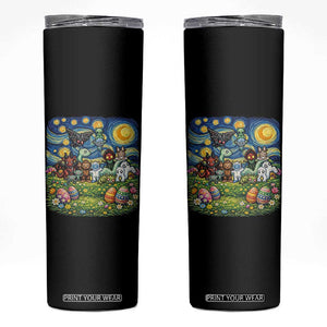 Funny Cryptid Starry Night Easter Skinny Tumbler Monster Lover Gift TS12 Black Print Your Wear