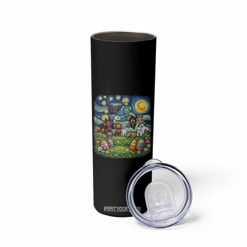 Funny Cryptid Starry Night Easter Skinny Tumbler Monster Lover Gift TS12 Print Your Wear