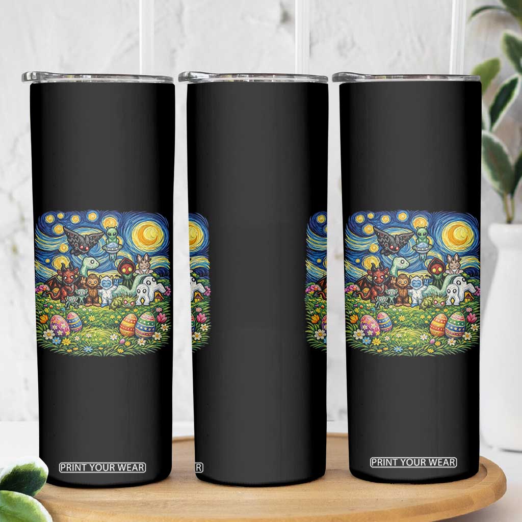 Funny Cryptid Starry Night Easter Skinny Tumbler Monster Lover Gift TS12 Print Your Wear