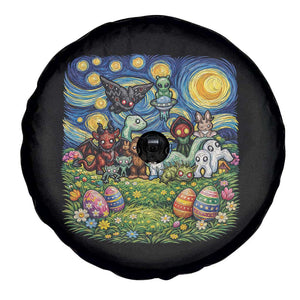 Funny Cryptid Starry Night Easter Spare Tire Cover Monster Lover Gift TS12 Print Your Wear