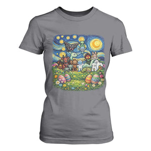 Funny Cryptid Starry Night Easter T Shirt For Women Monster Lover Gift TS12 Charcoal Print Your Wear