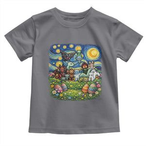 Funny Cryptid Starry Night Easter Toddler T Shirt Monster Lover Gift TS12 Charcoal Print Your Wear