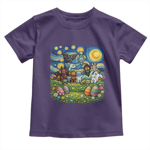 Funny Cryptid Starry Night Easter Toddler T Shirt Monster Lover Gift TS12 Purple Print Your Wear