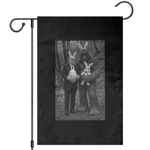 Funny Bigfoot And Trump Easter Selfie Gift Garden Flag TS12 Black Print Your Wear