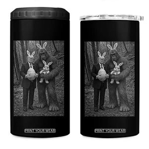 Funny Bigfoot And Trump Easter Selfie Gift 4 in 1 Can Cooler Tumbler TS12 One Size: 16 oz Black Print Your Wear