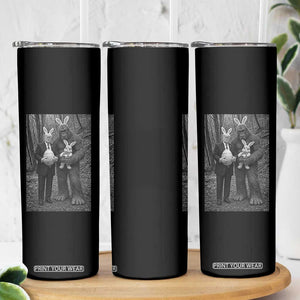 Funny Bigfoot And Trump Easter Selfie Gift Skinny Tumbler TS12 Print Your Wear